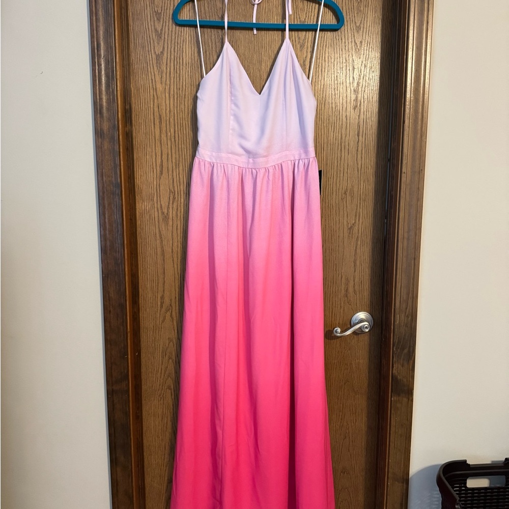Express Pink Ombre Maxi Dress